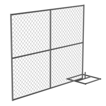 Factory direct sales,3 mm  galvanized / PVC prismatic chain link fence, easily installed protective screen wire mesh fence